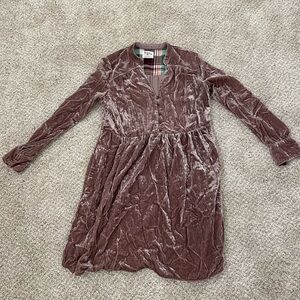 Anthropology Velvet Dress